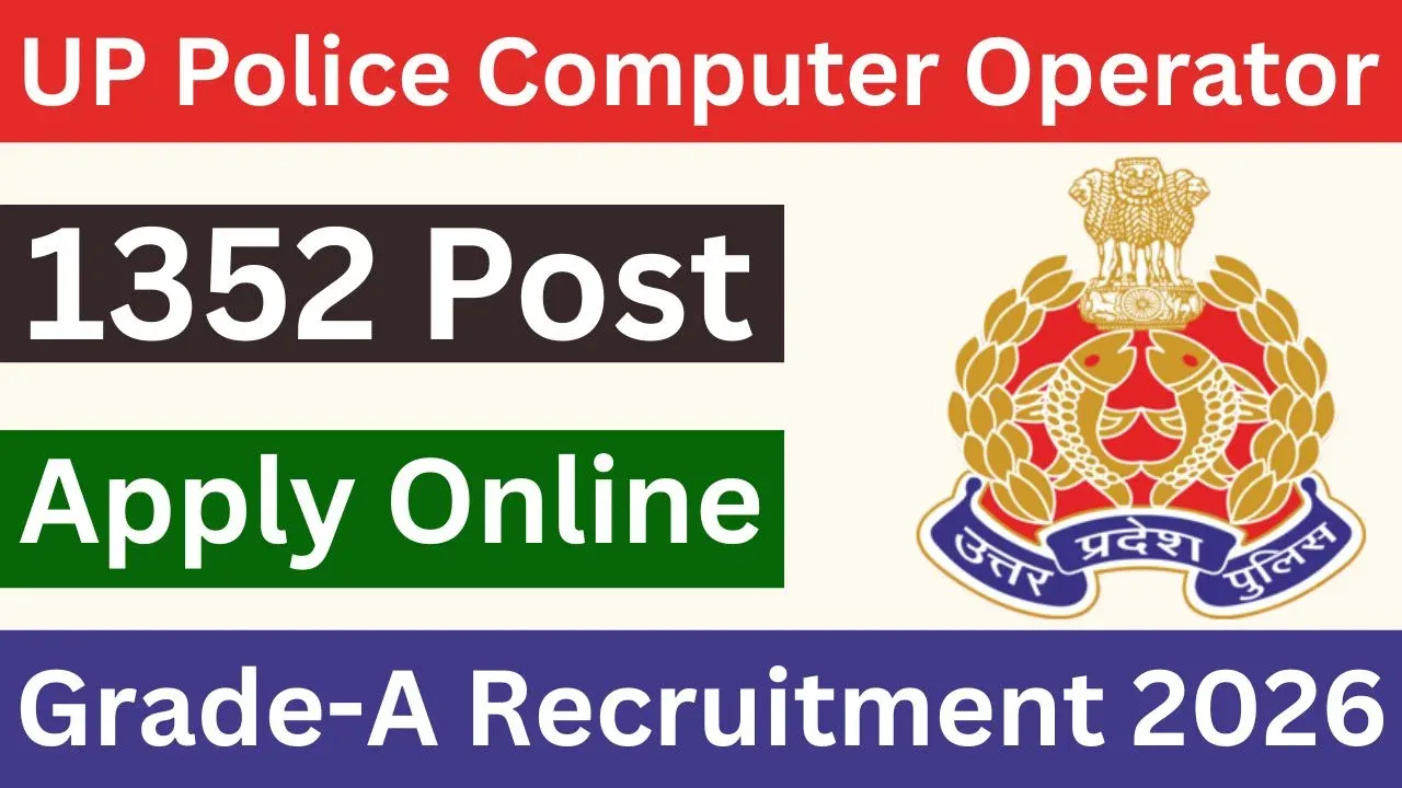UP Police Computer Operator Grade-A Recruitment 2026 Online Form