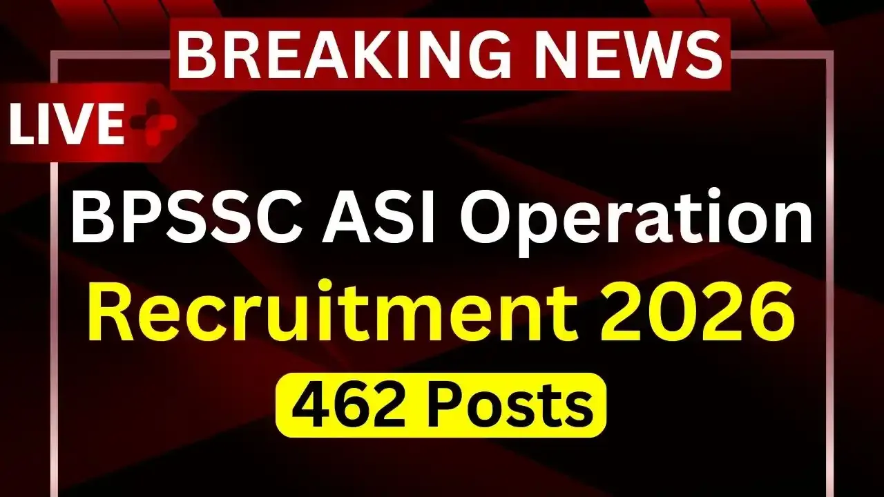 Bihar Police BPSSC ASI Operation Recruitment 2026 Online Form