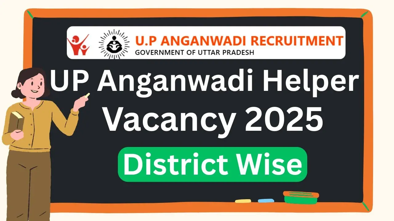 UP Anganwadi Helper Recruitment 2025 | ICDS UP Anganwadi Bharti Online Form
