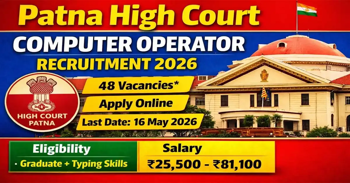 Patna High Court Computer Operator Recruitment 2026 | Apply Online for 48 Posts