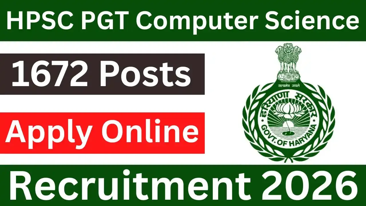 HPSC PGT Computer Science Recruitment 2026 Apply Online (1672 Posts) – Sarkari Result