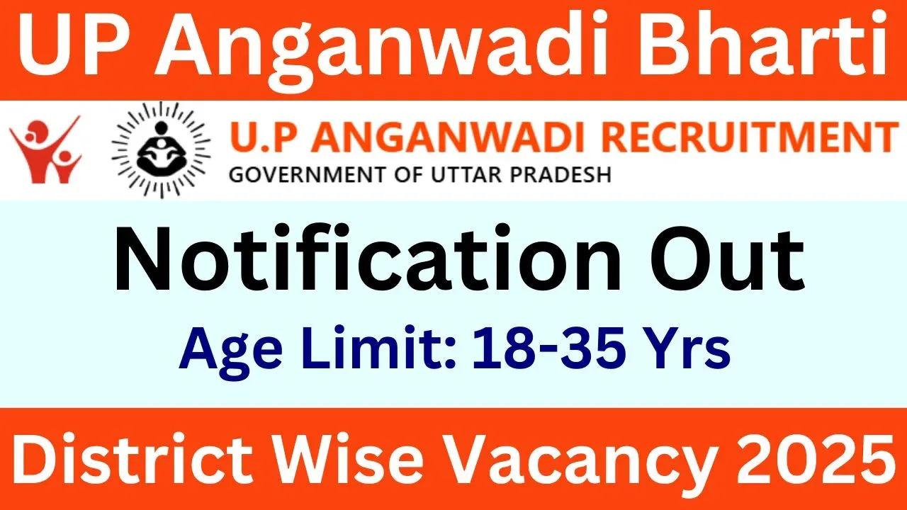 UP Anganwadi Worker Recruitment 2026 - Apply Online for 61601 Posts (District Wise)