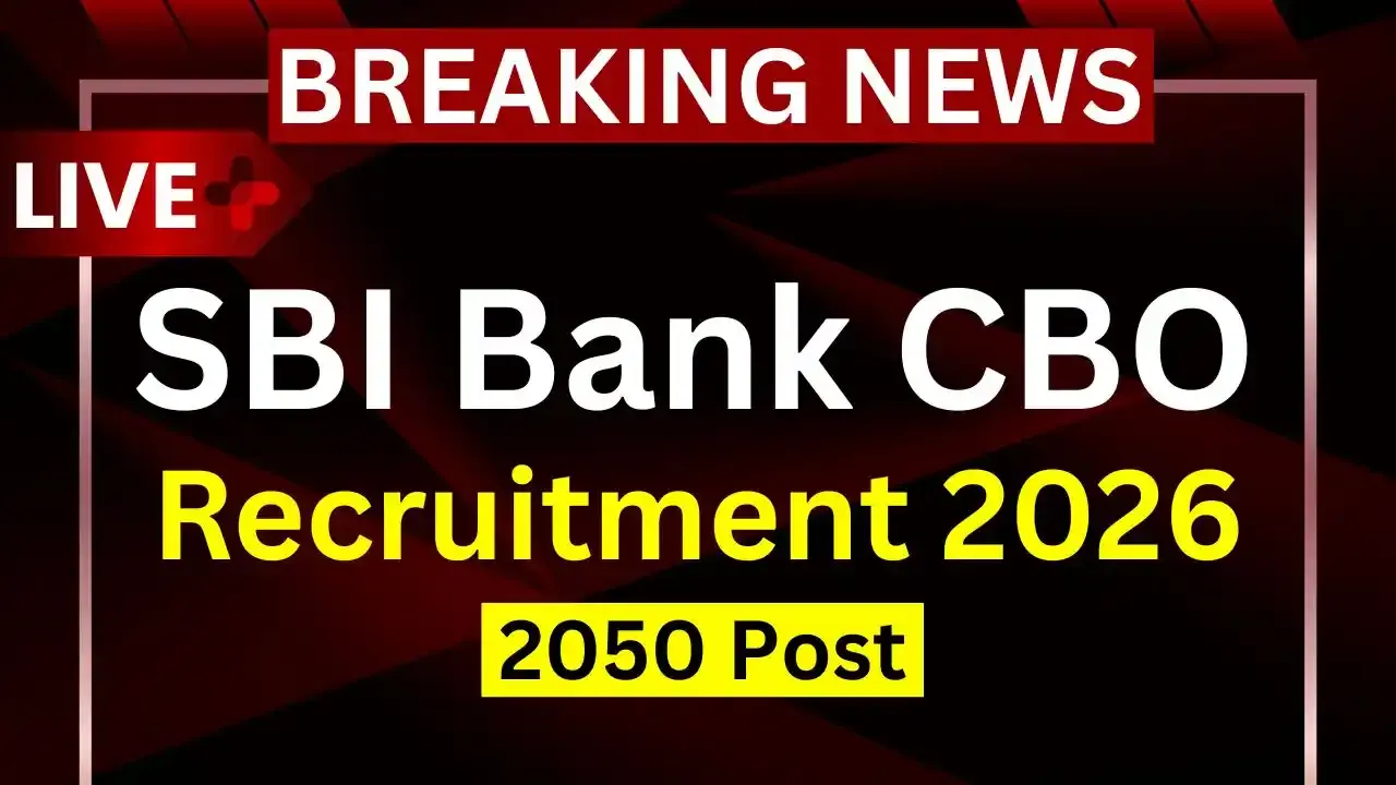 SBI CBO Recruitment 2026: Apply Online for 2050 Circle Based Officer Posts